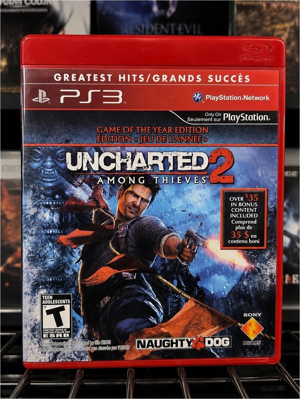 Uncharted 2 Among Thieves Game of the Year PS3 Tested Working